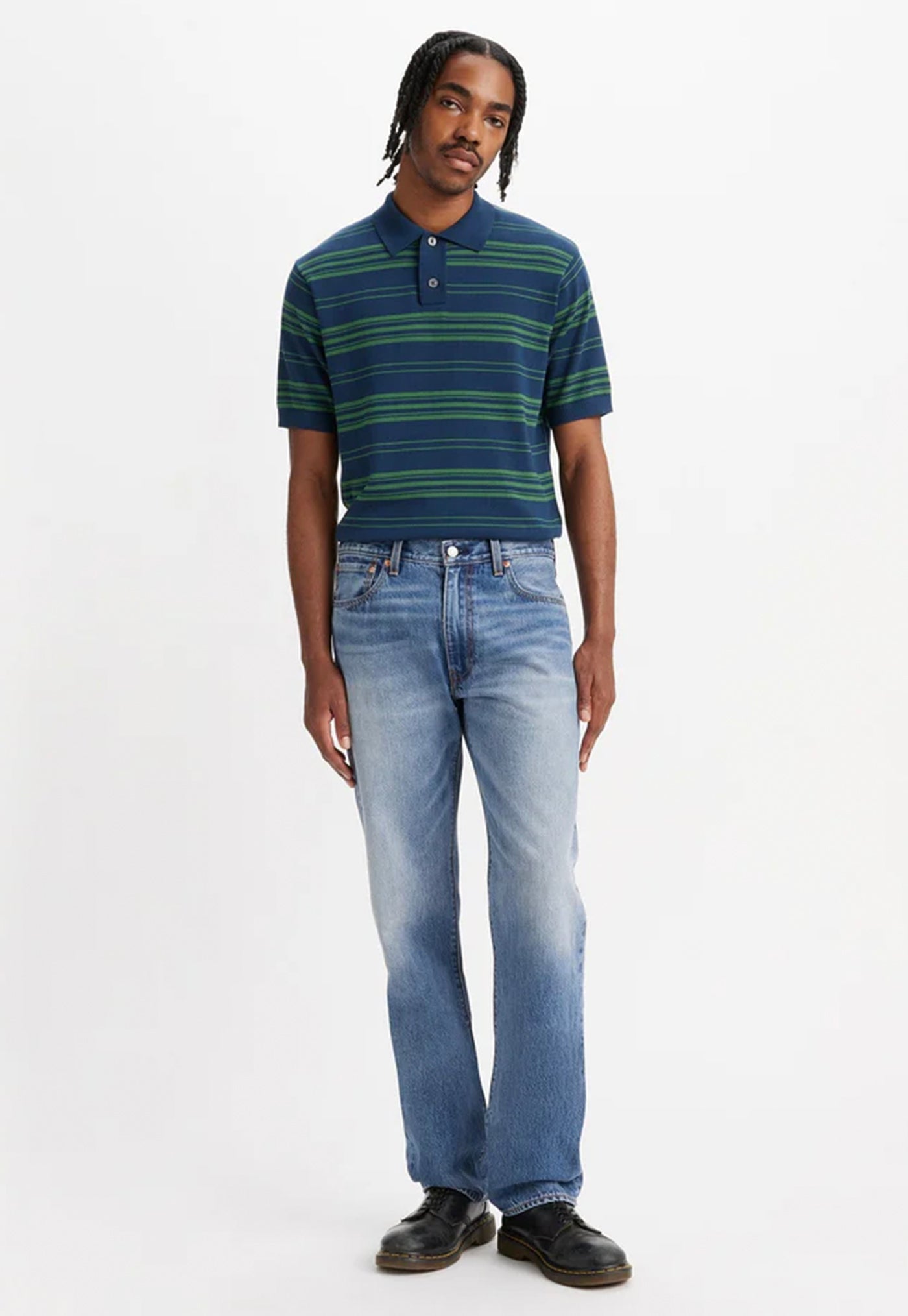 555 Relaxed Straight Jeans - Indigo Champion