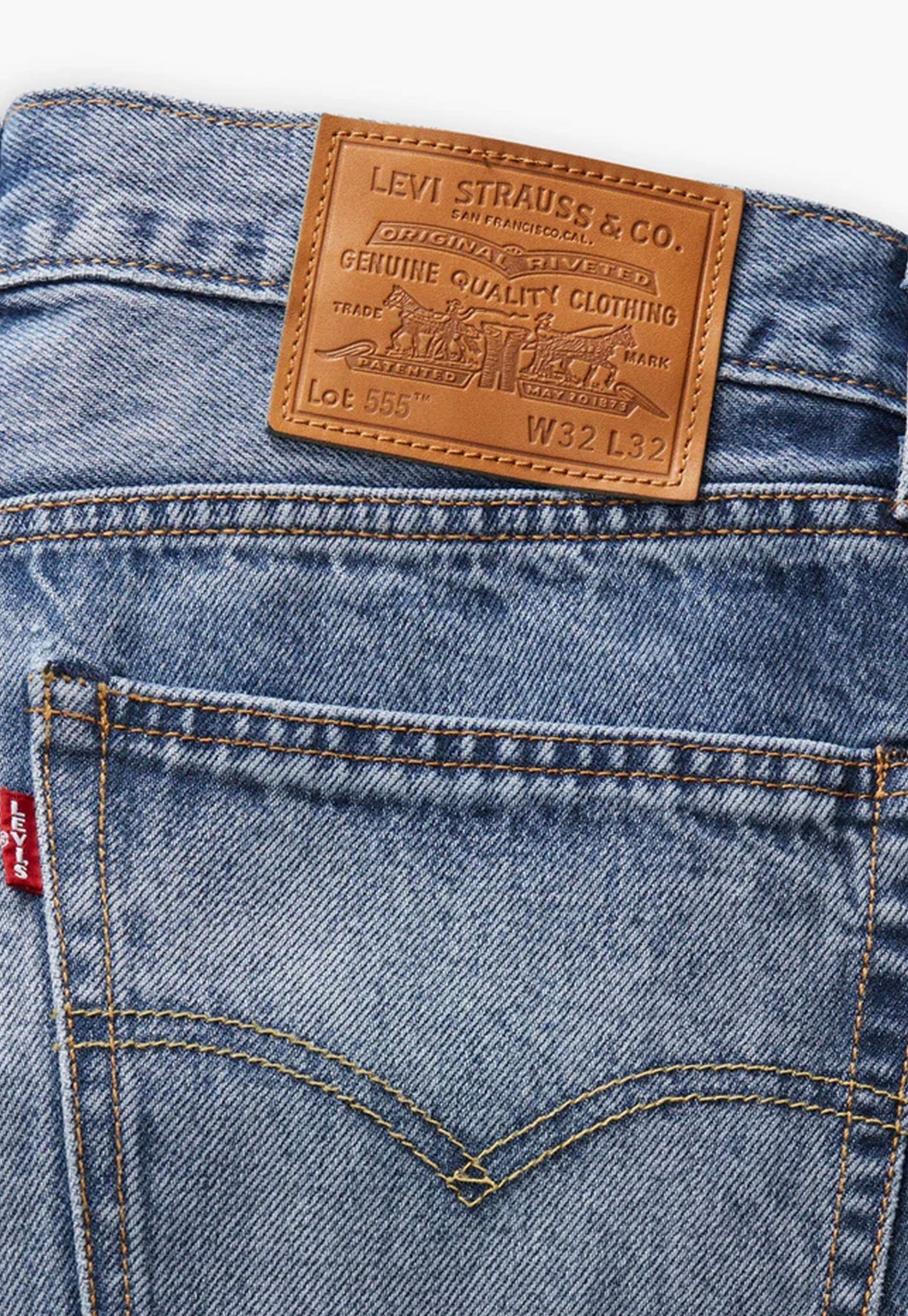 555 Relaxed Straight Jeans - Indigo Champion