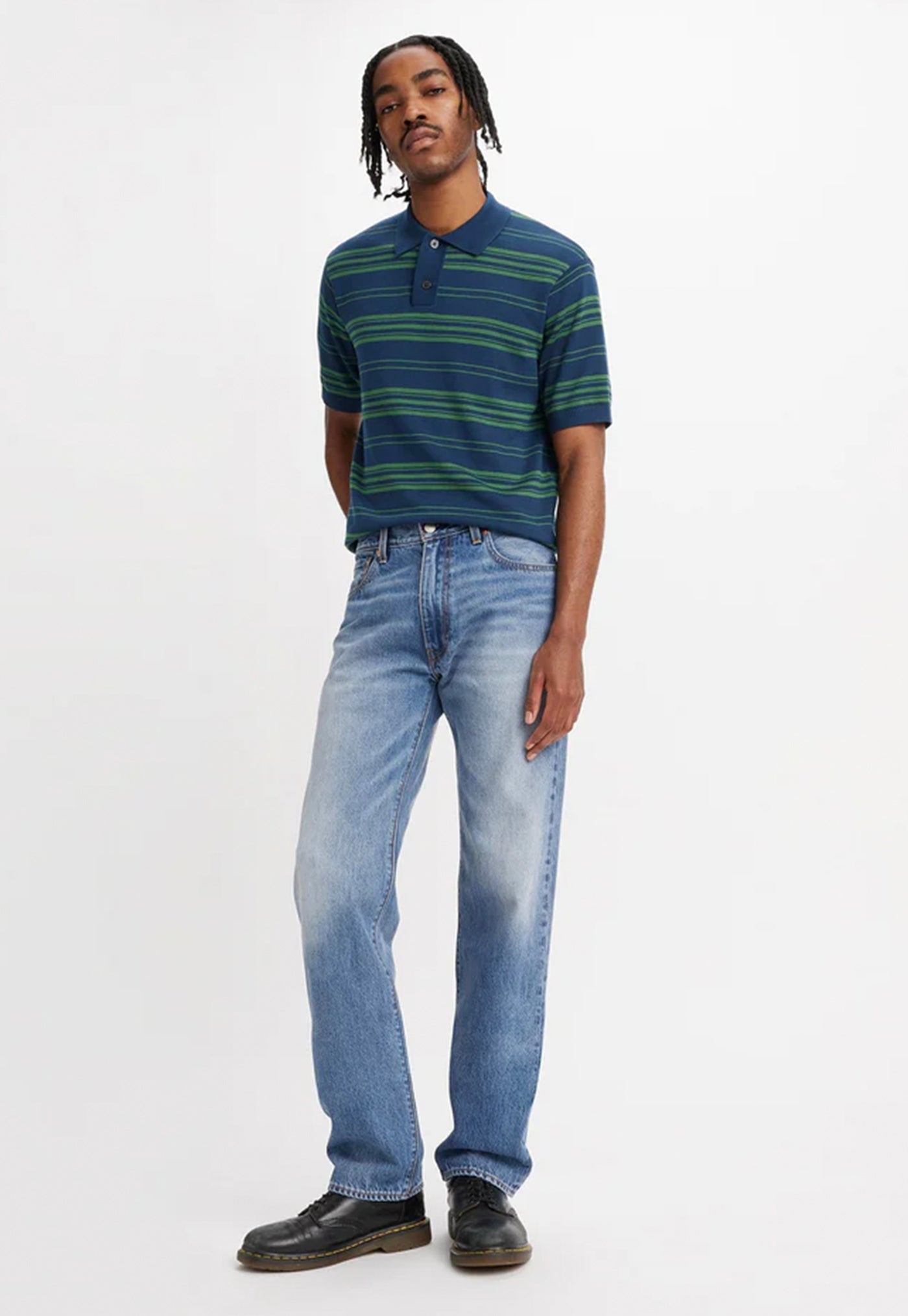 555 Relaxed Straight Jeans - Indigo Champion