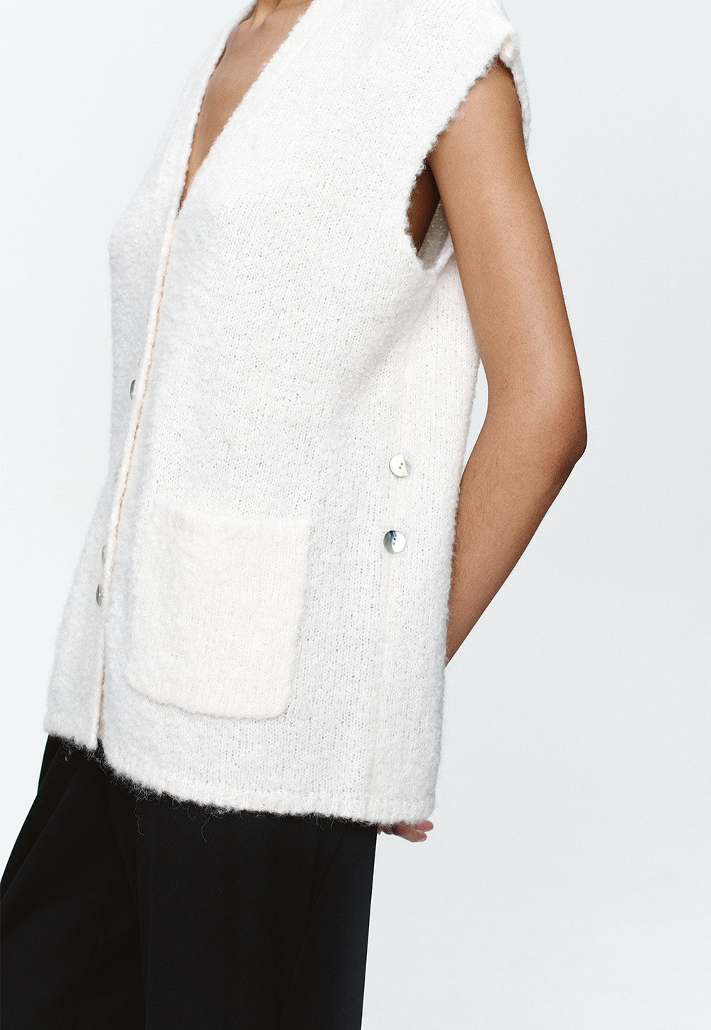 Bonita Vest - Ivory