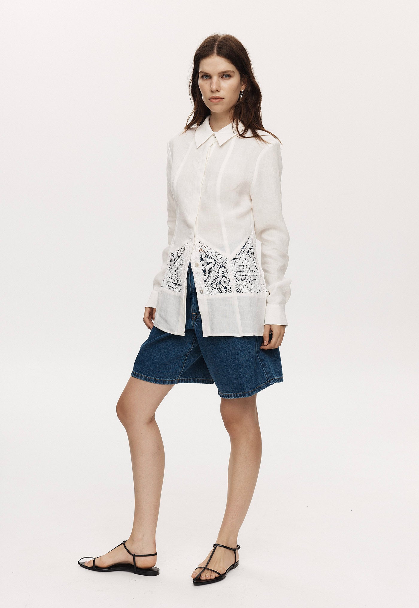 Iona Shirt - Ivory sold by Angel Divine