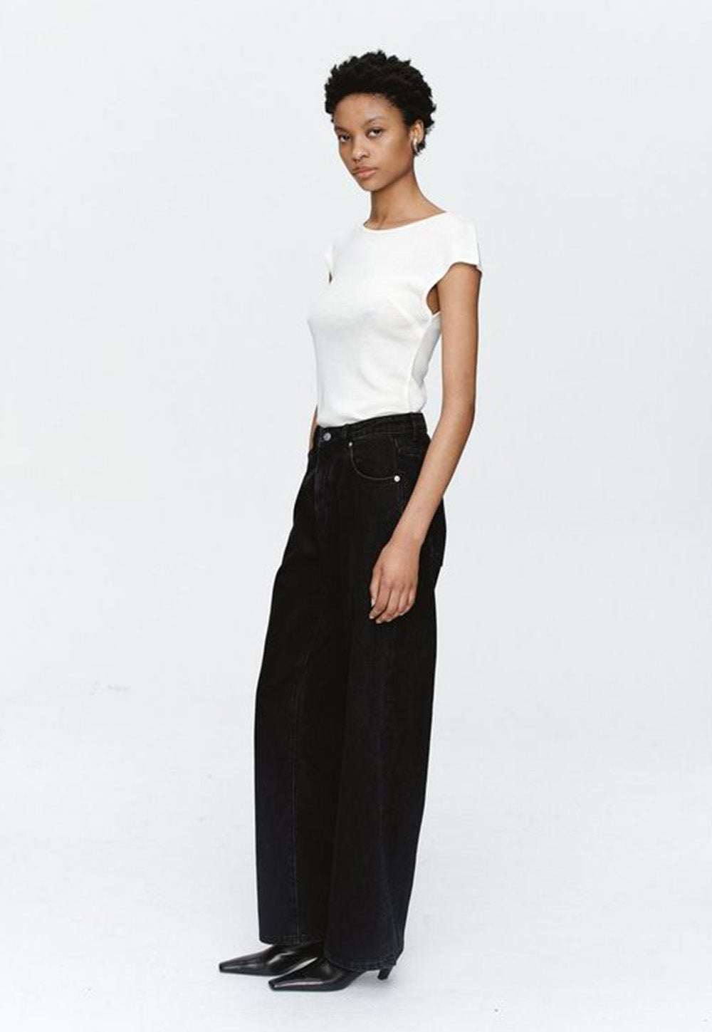 Wide Leg Jean - Black