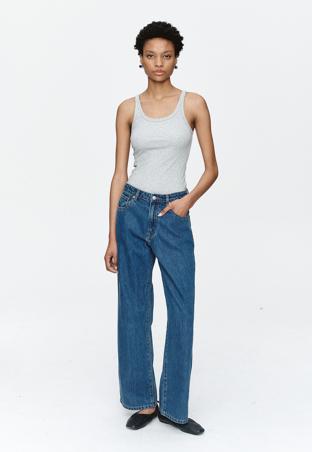 Wide Leg Jean - Heritage Blue