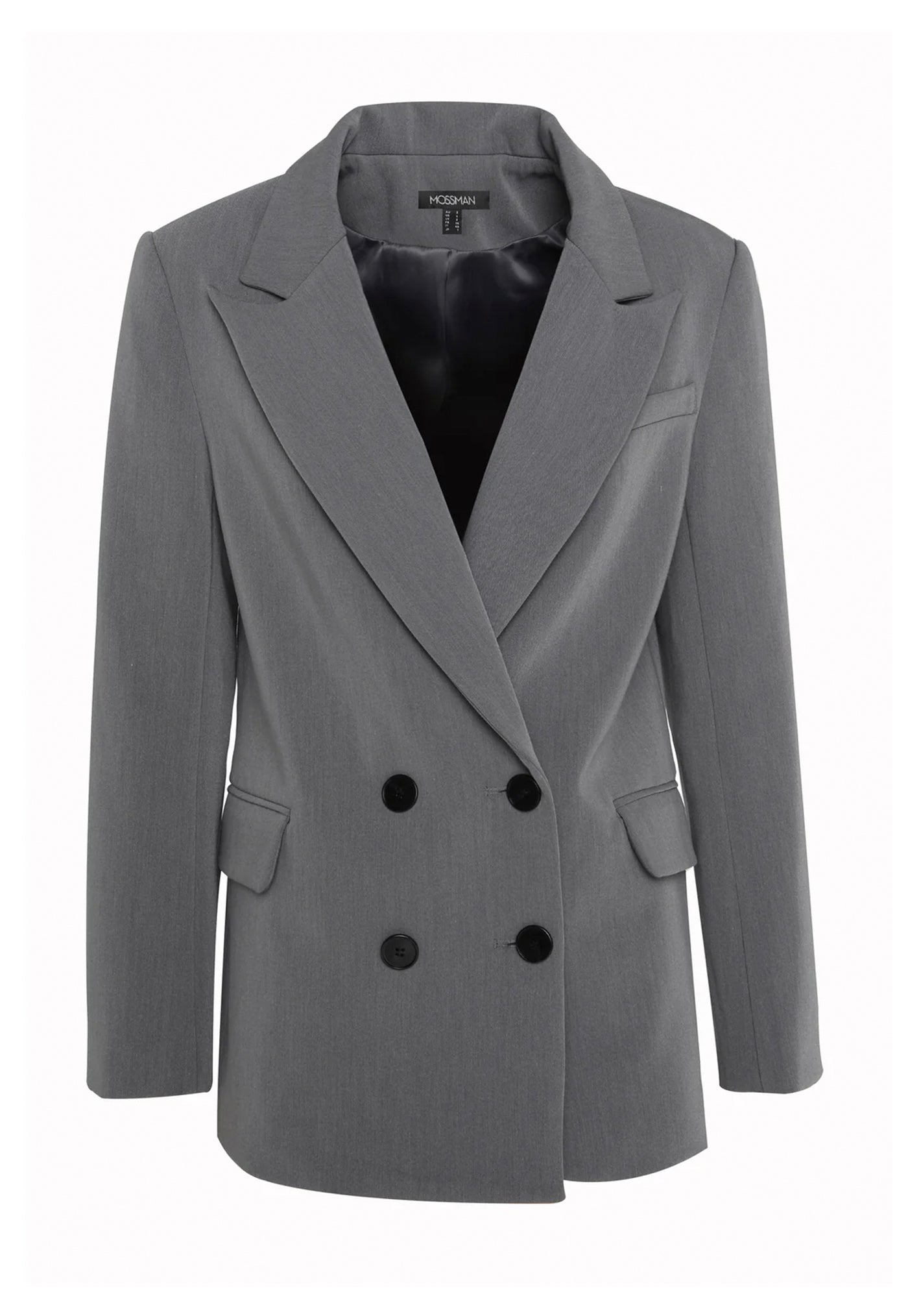 Boston Double Breasted Blazer - Grey