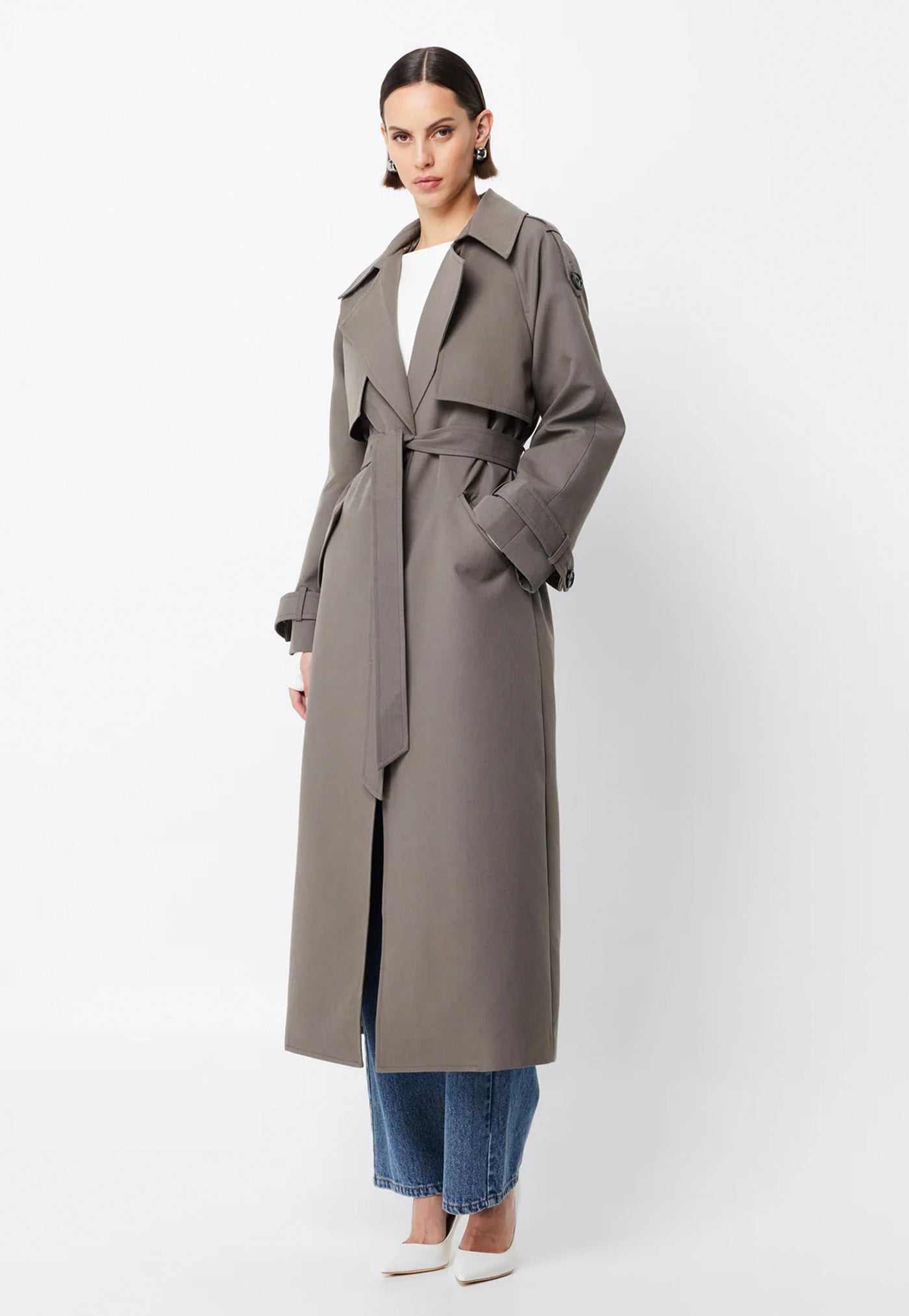 Franklin Trench Coat - Charcoal