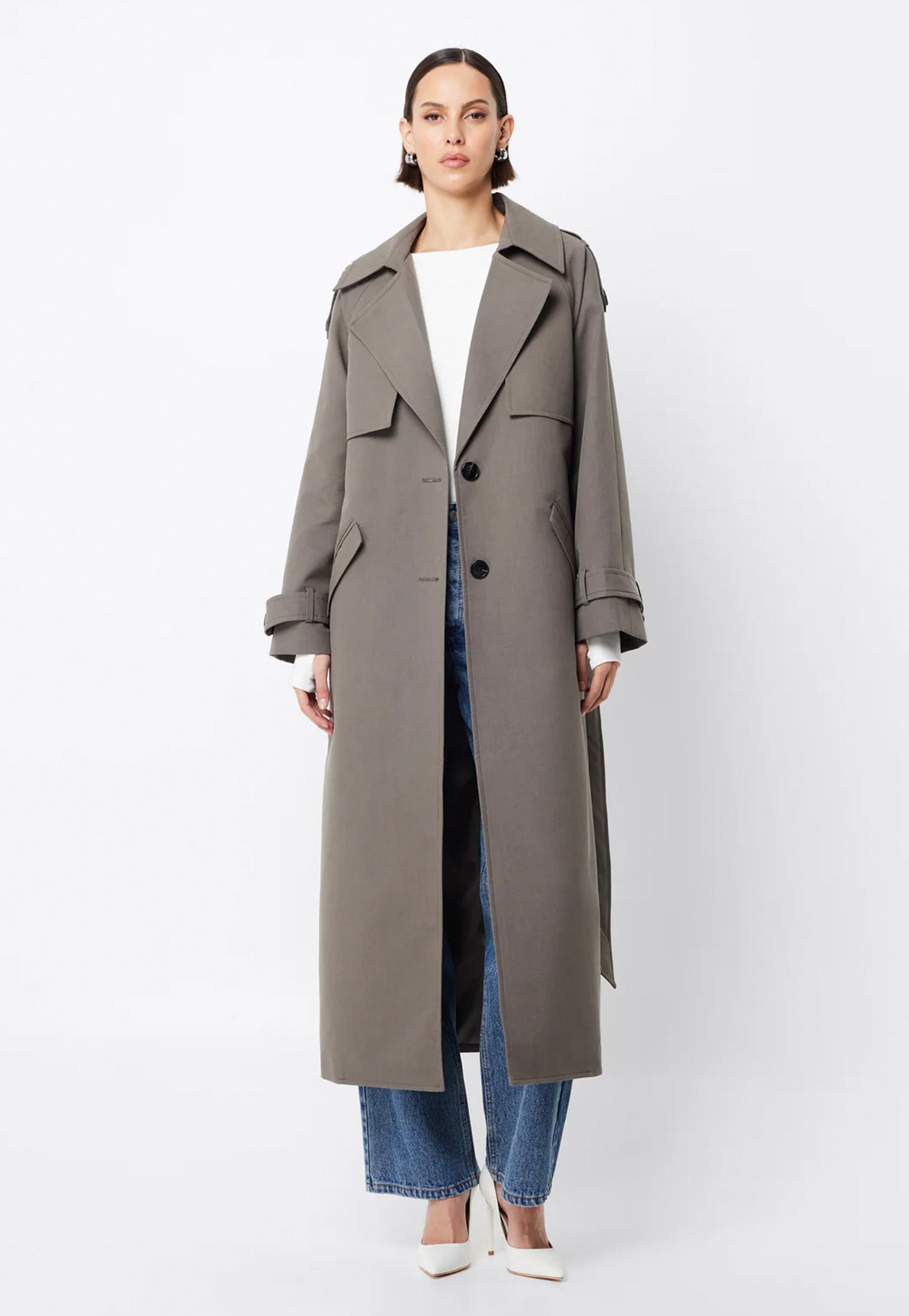 Franklin Trench Coat - Charcoal