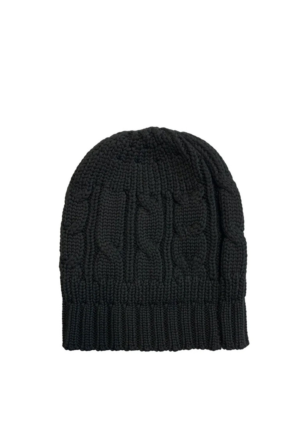 Cable Beanie - Black