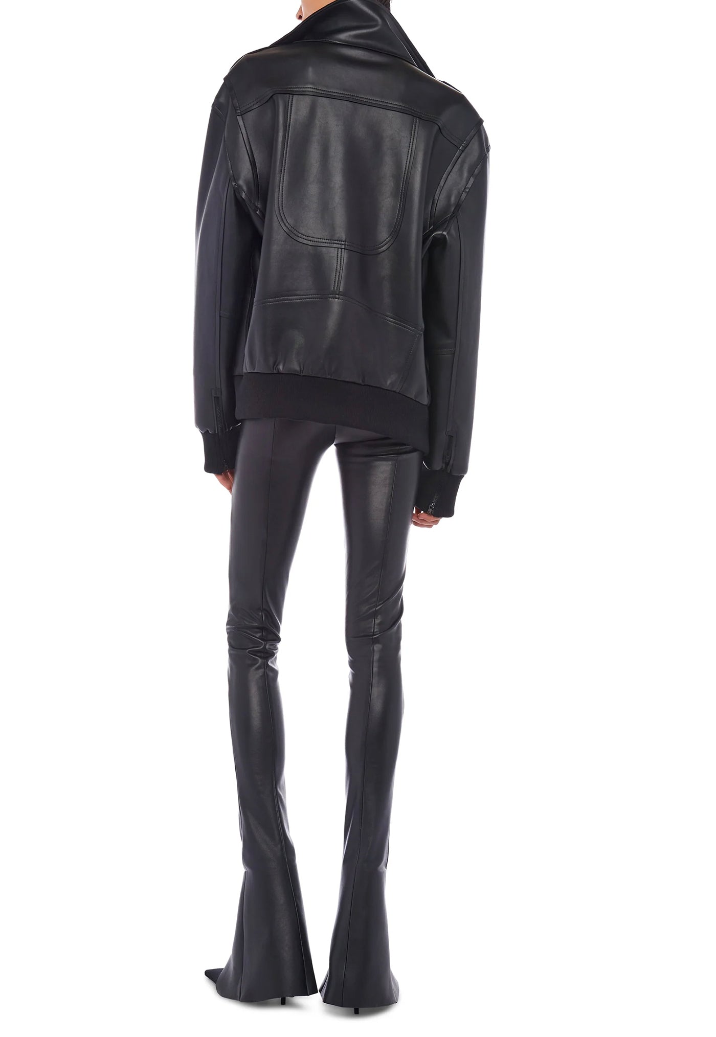 Oversized Moto Jacket - Black