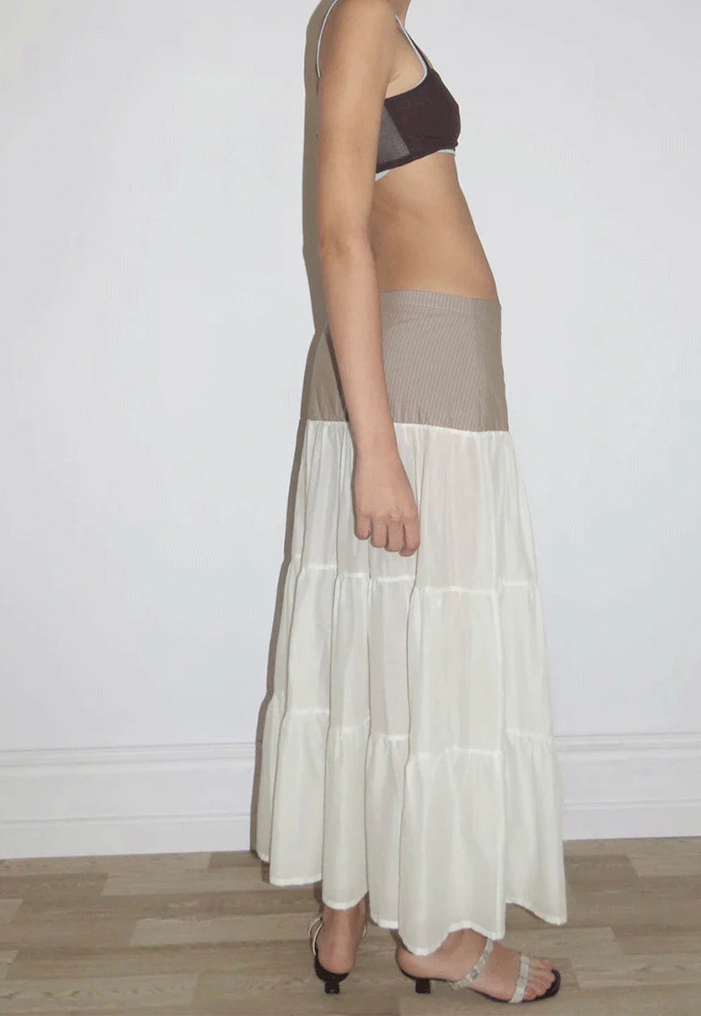 Calabria Skirt - Ecru sold by Angel Divine