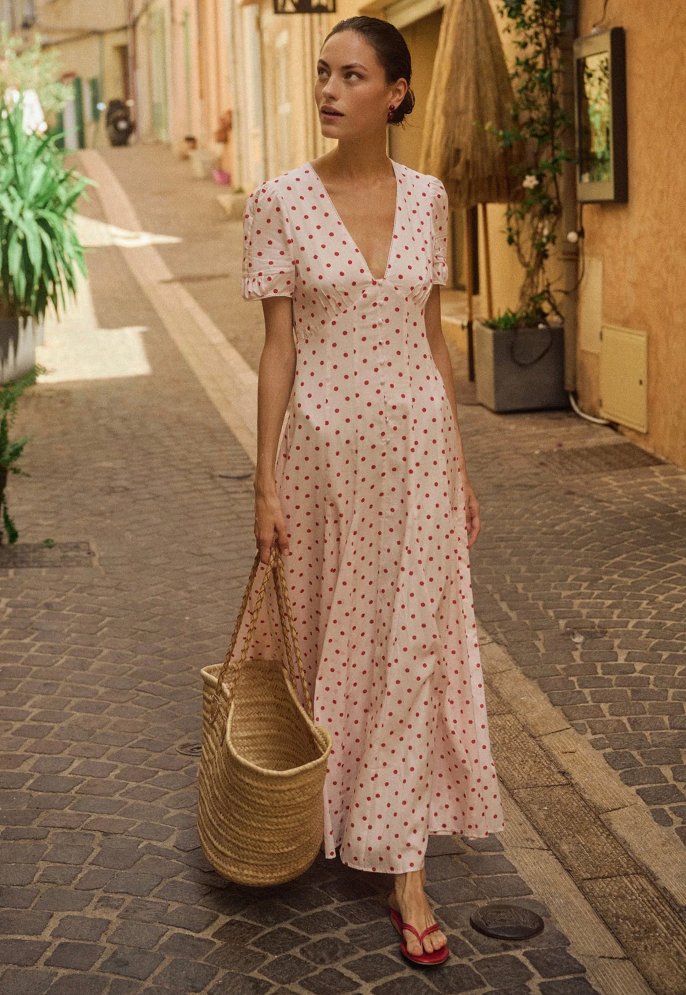 Paloma Dress - Petite Polka Dot