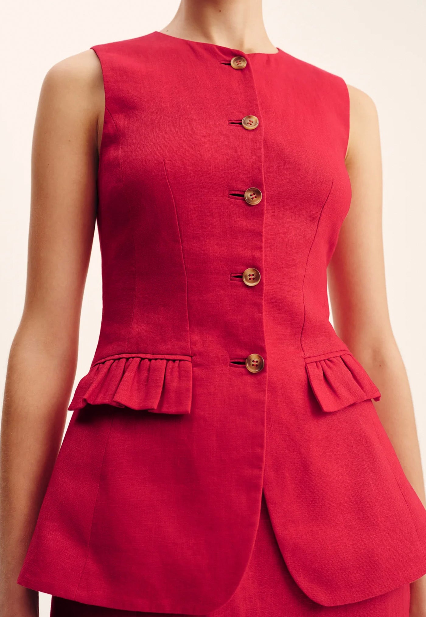 Matilda Gilet - Red