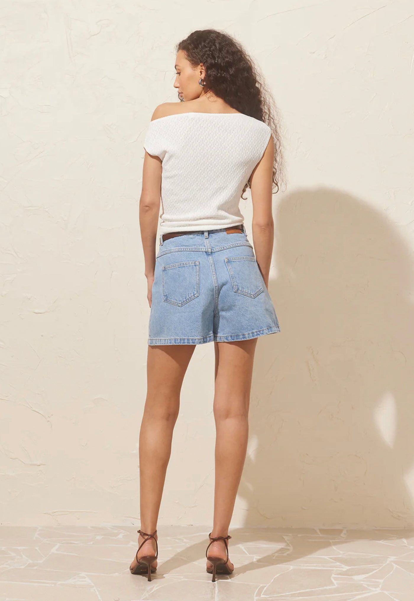 Clover Denim Short - Blue