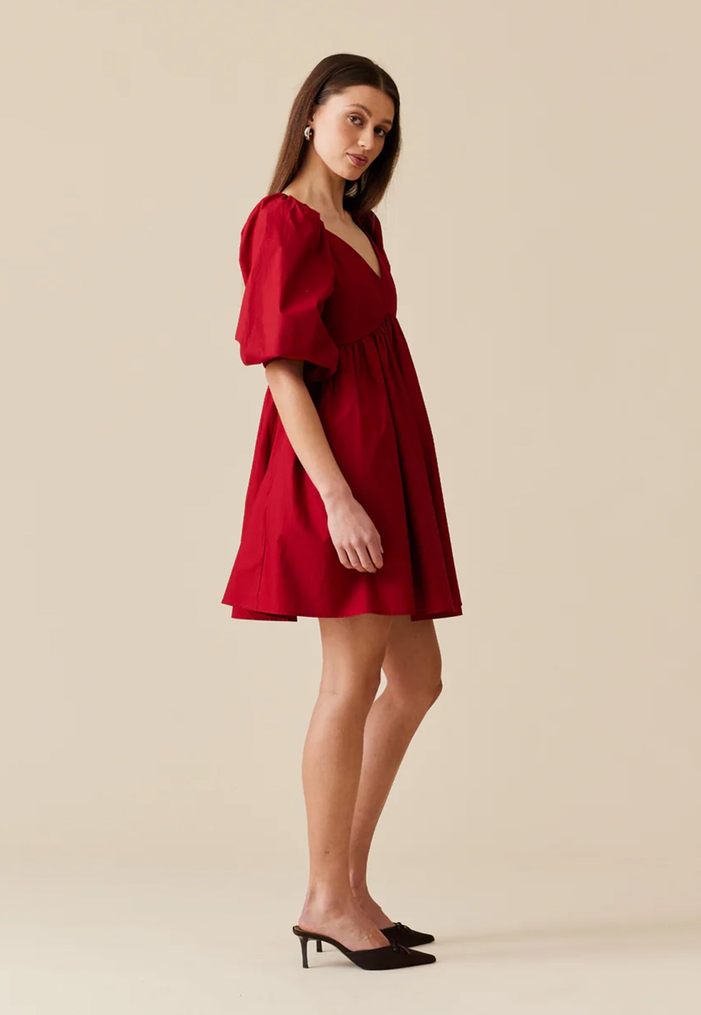 Noni Mini Dress - Garnet