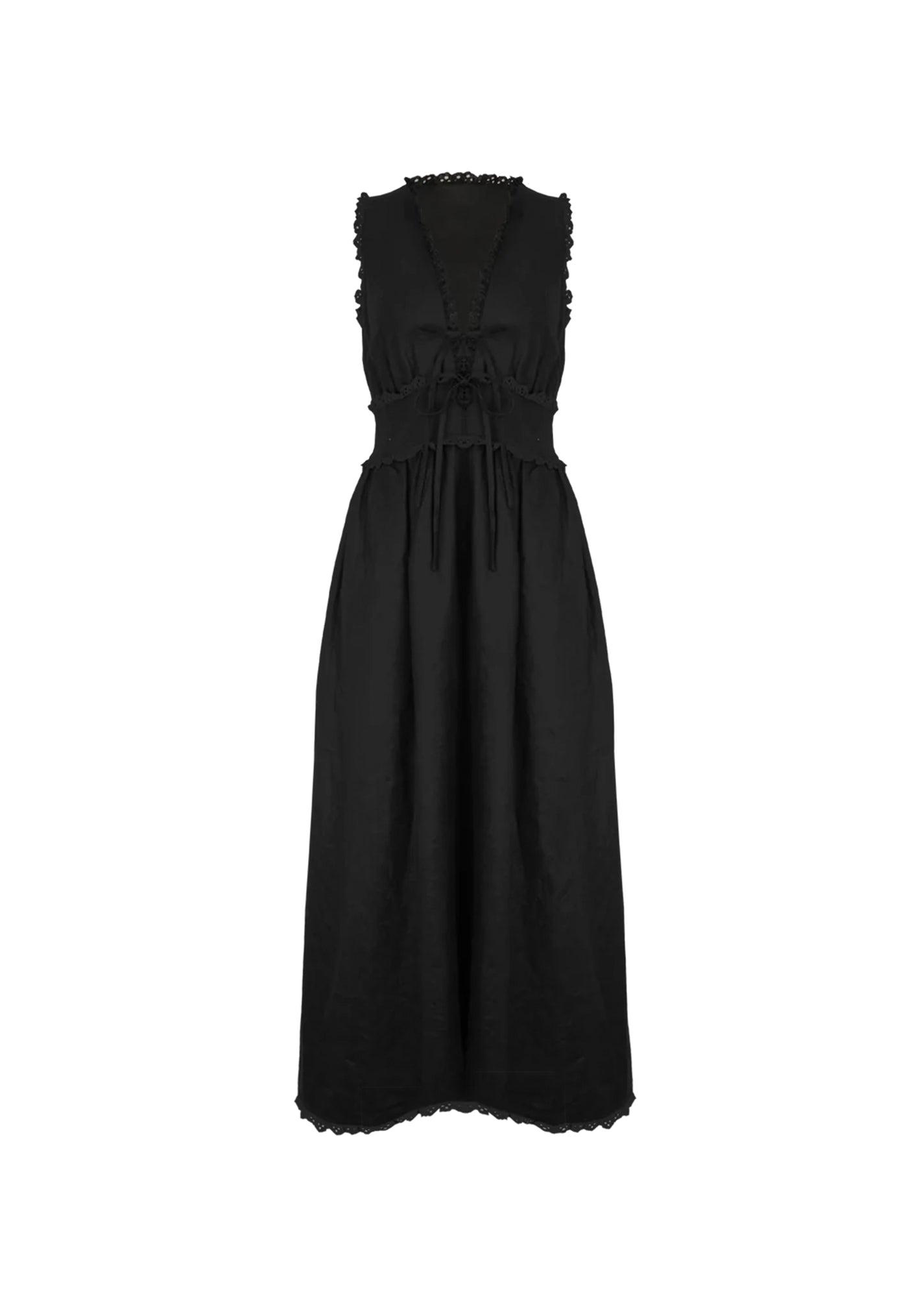 Benny Tie Dress - Black