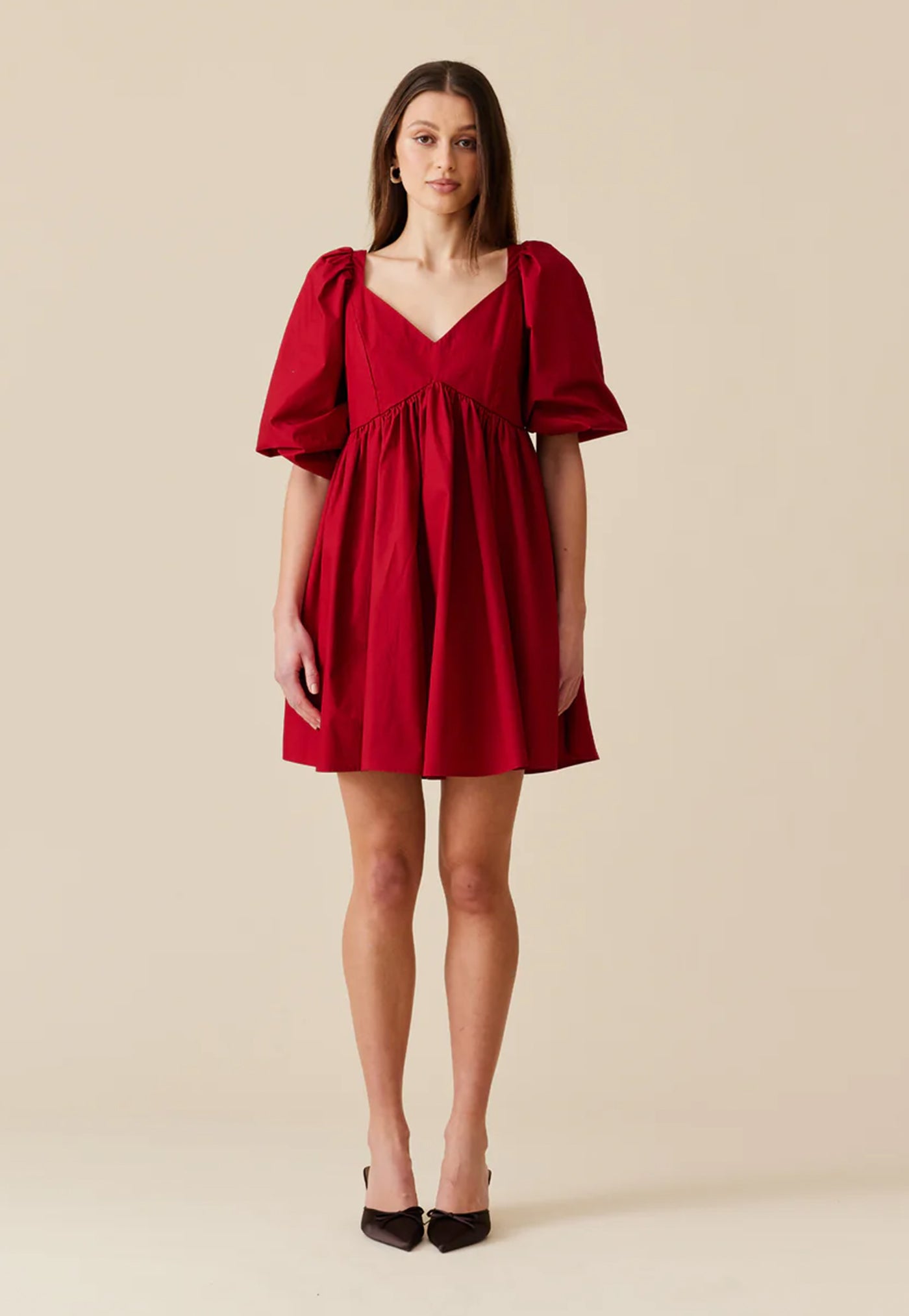 Noni Mini Dress - Garnet