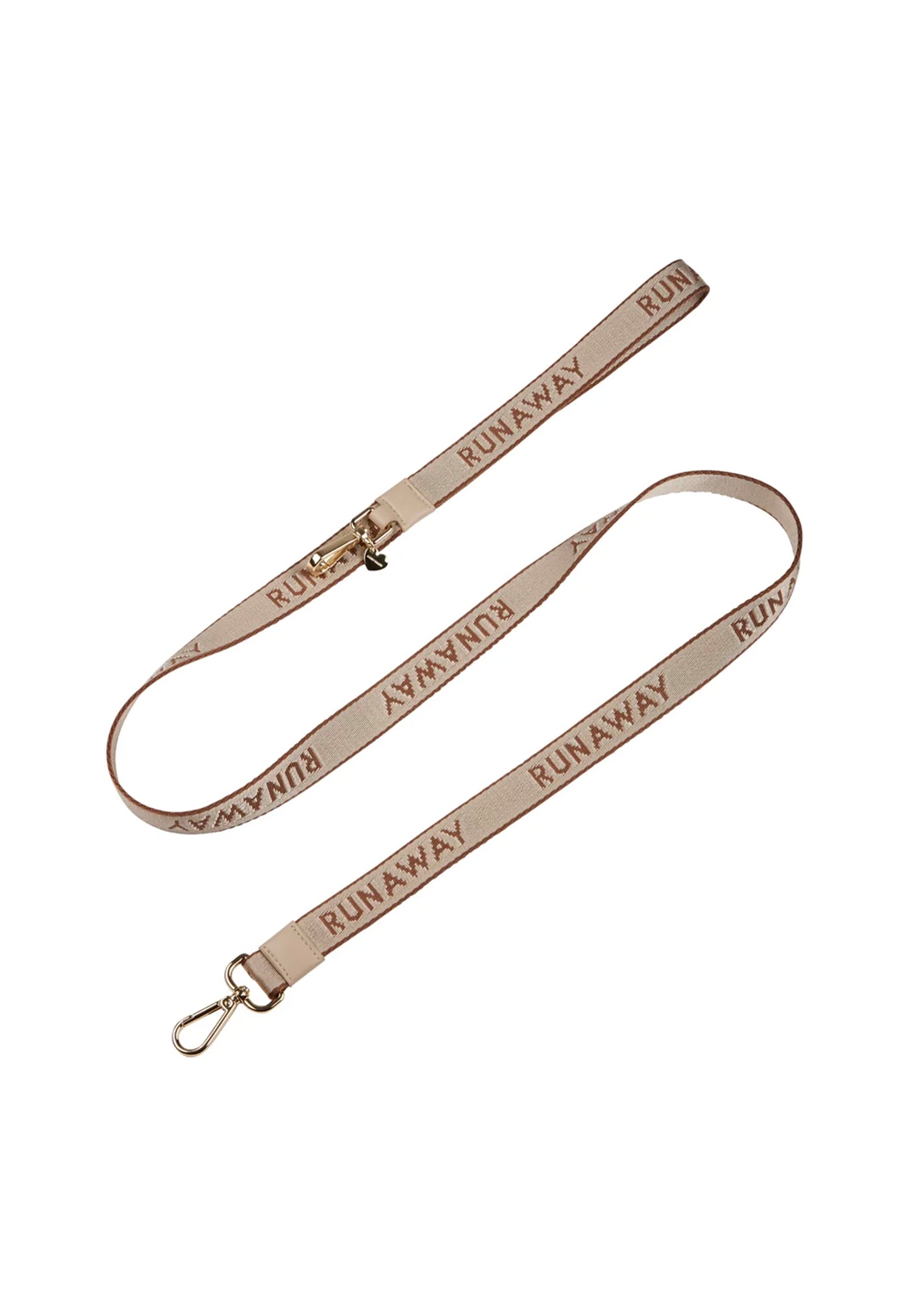 Runaway Woven Dog Leash & Bag Holder - Macadamia/Chestnut