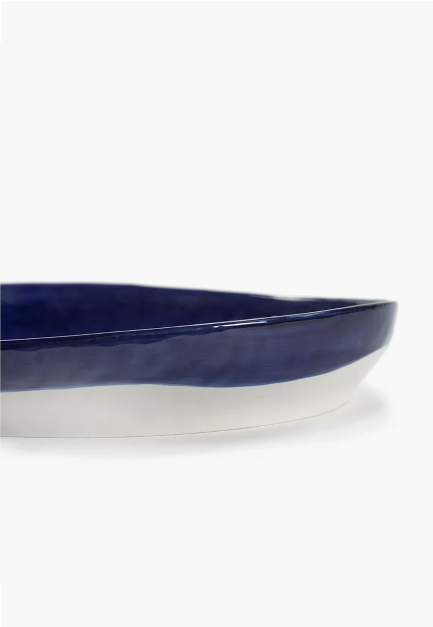 Feast Serving Plate M Lapis Lazuli Swirl - Dots White sold by Angel Divine