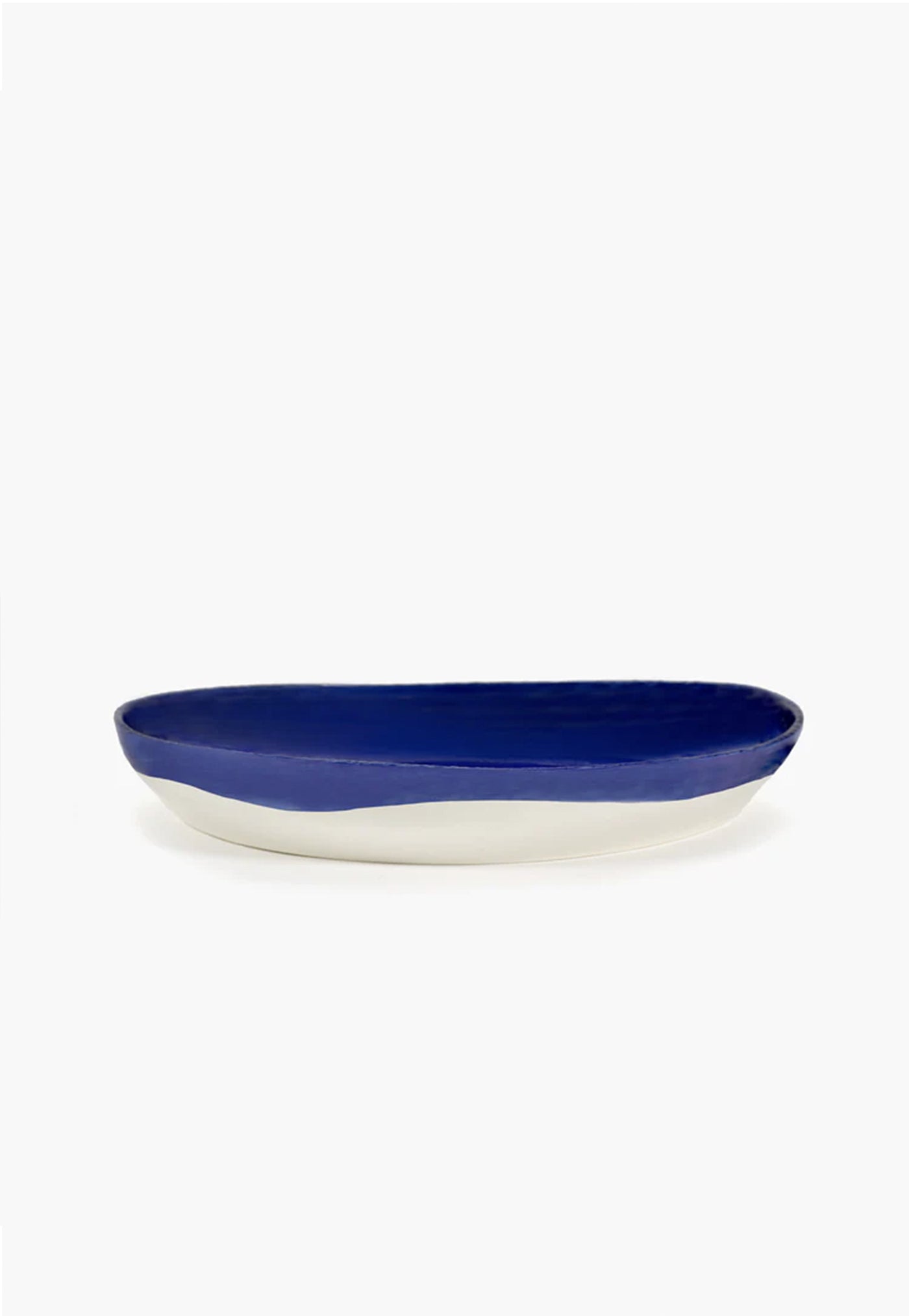 Feast Serving Plate M Lapis Lazuli Swirl - Dots White sold by Angel Divine