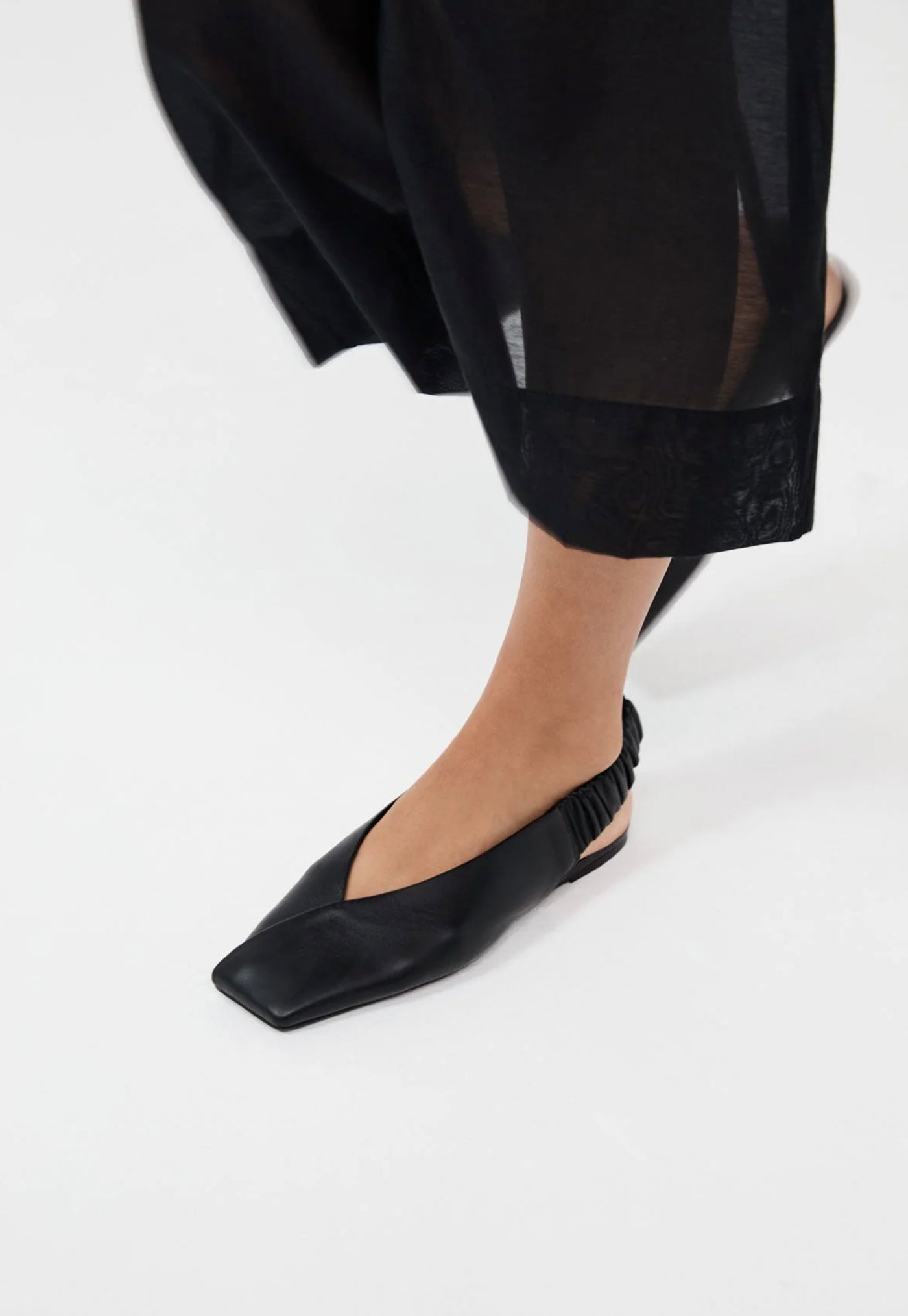 Envelope Sling Back Flat - Black sold by Angel Divine