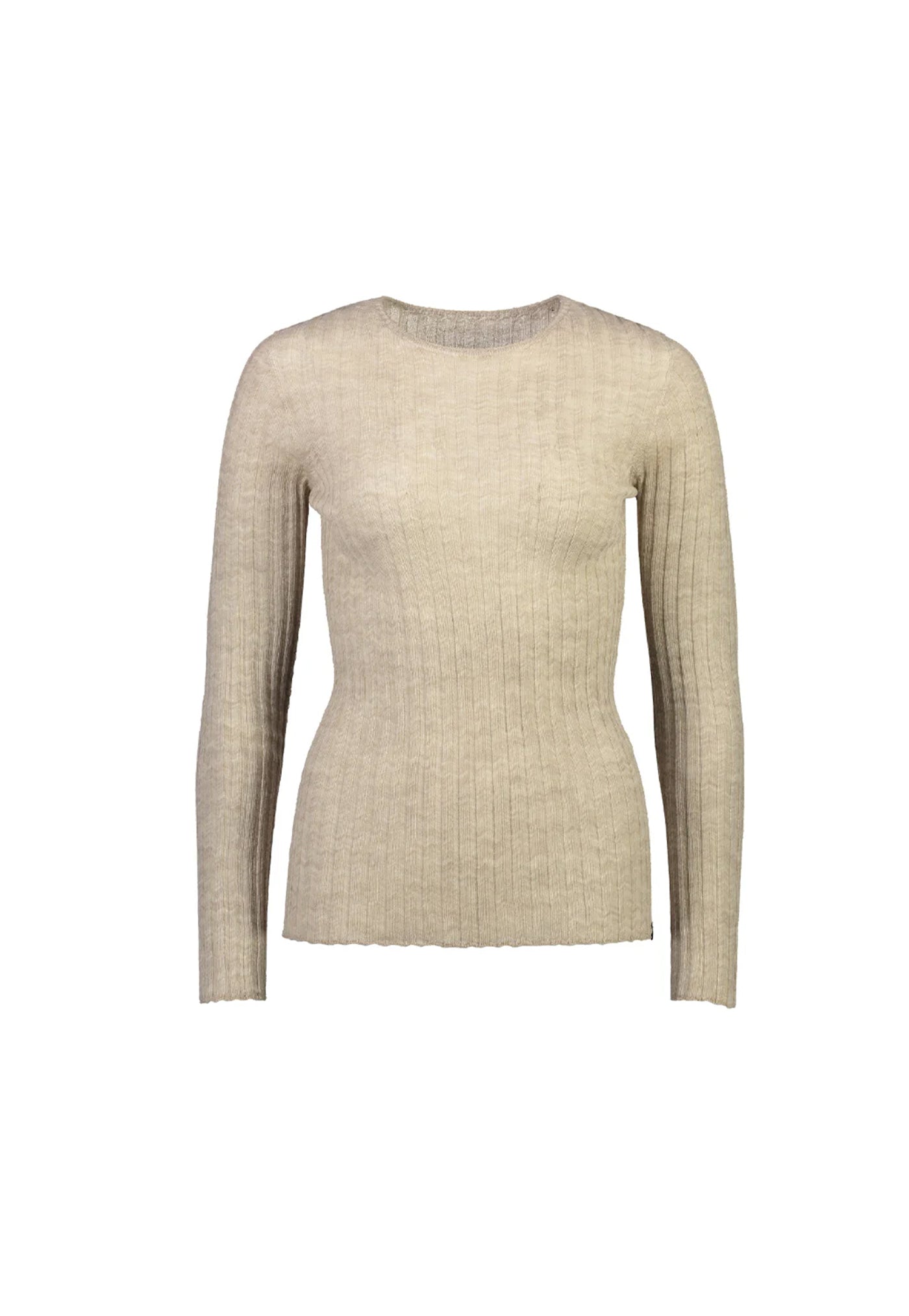 Merino Tulle Crew - Oatmeal