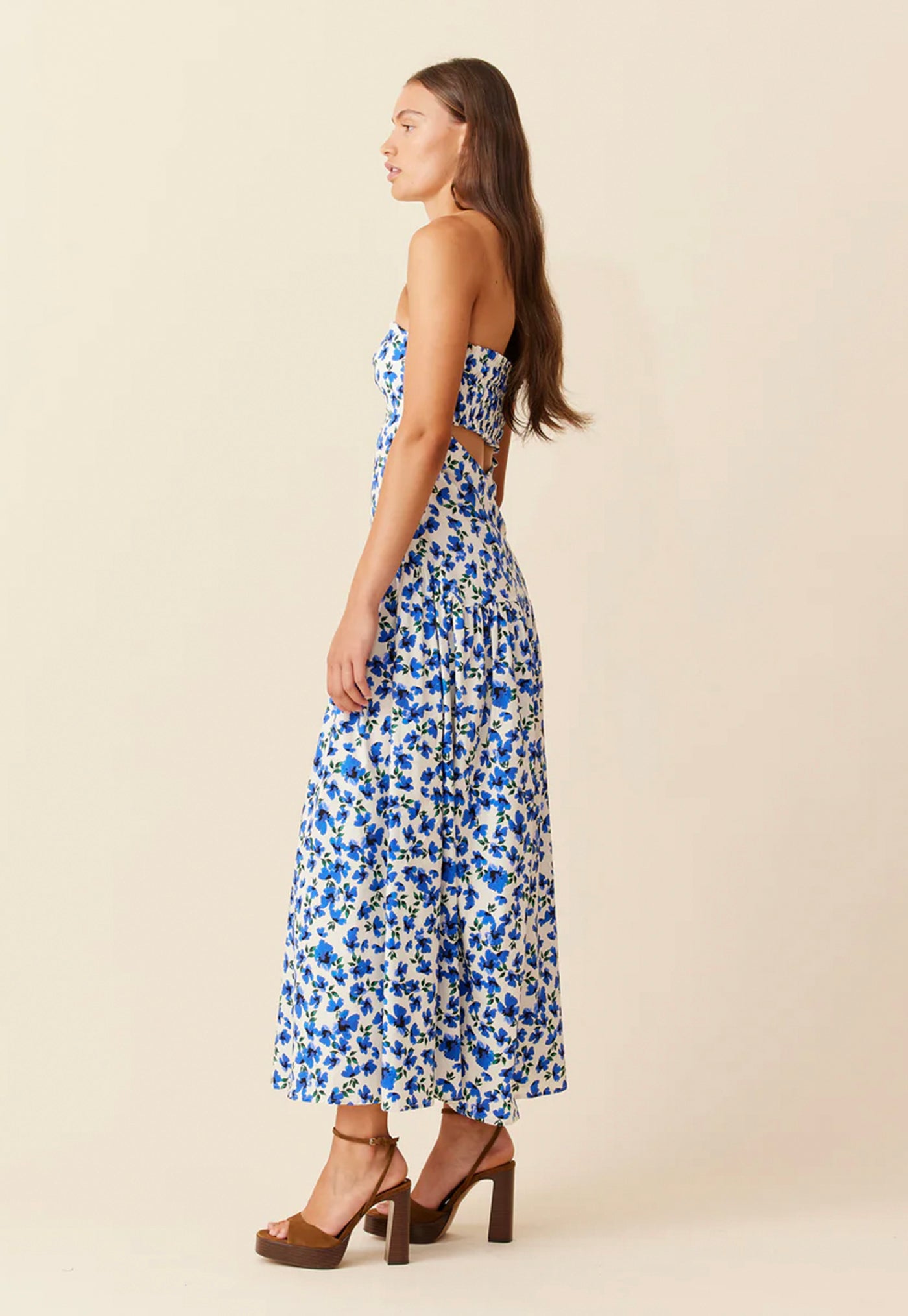 Trulli Maxi Dress - Something Blue Floral