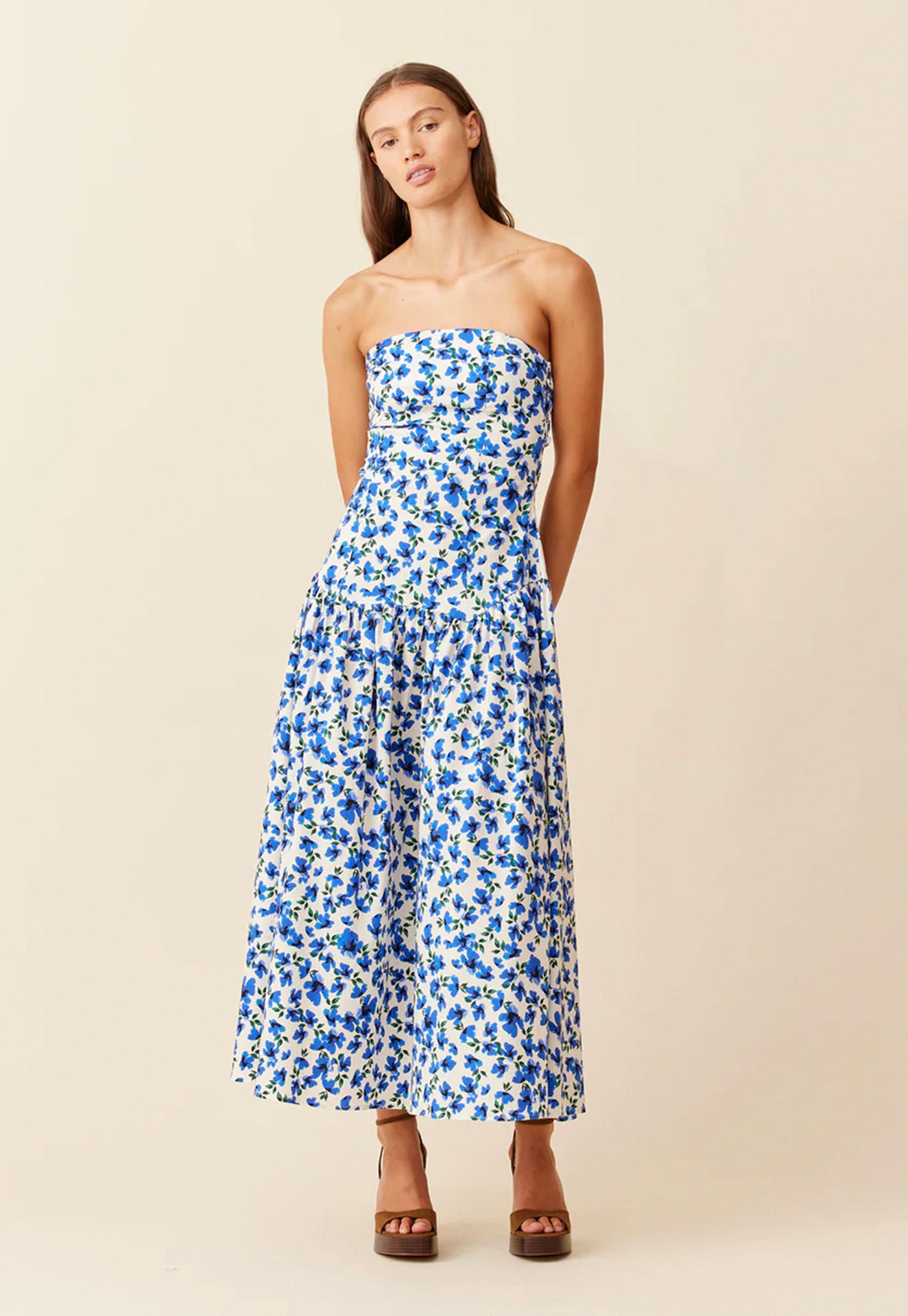 Trulli Maxi Dress - Something Blue Floral