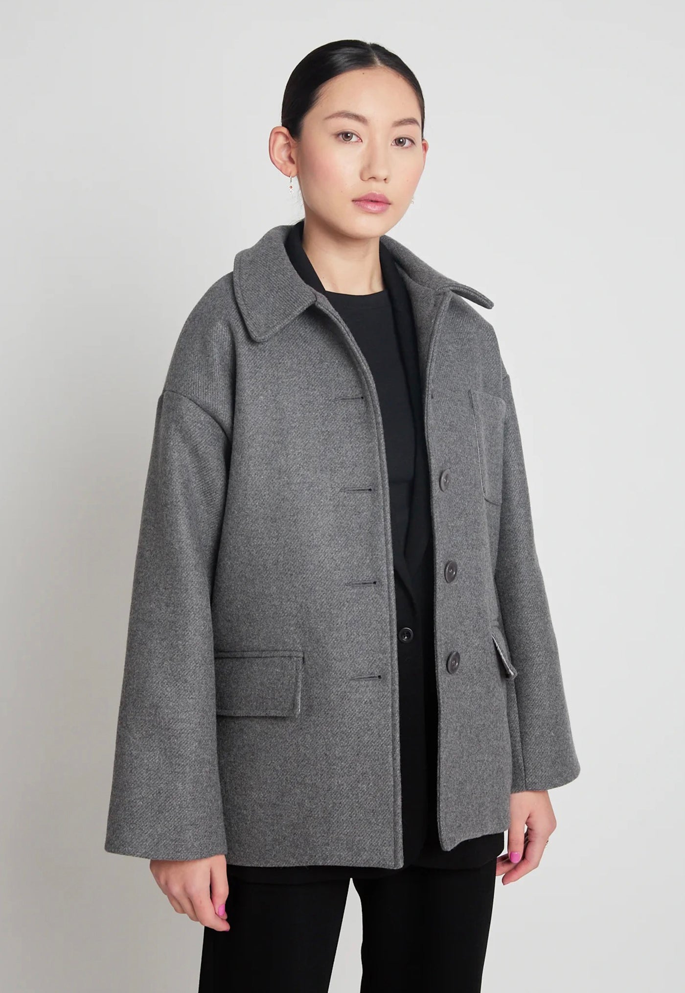 Elliot Jacket - Dark Grey Marle sold by Angel Divine