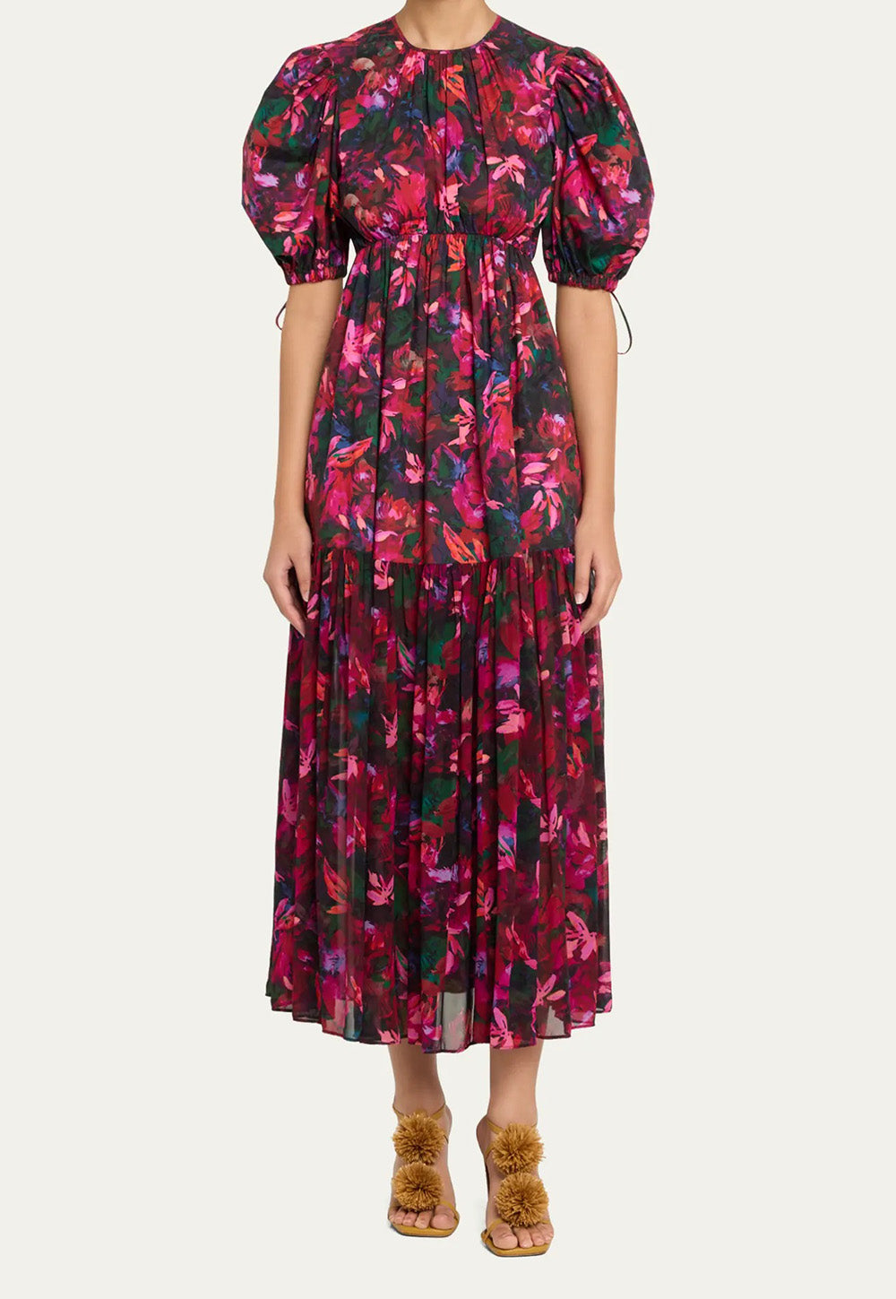 Collage Dress - Hibiscus