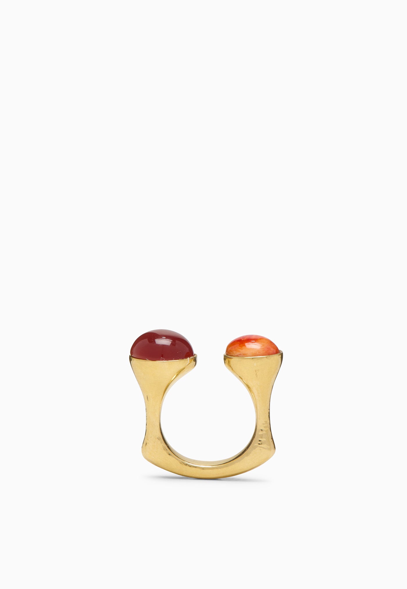 Lali Double Stone Ring - Carnelian