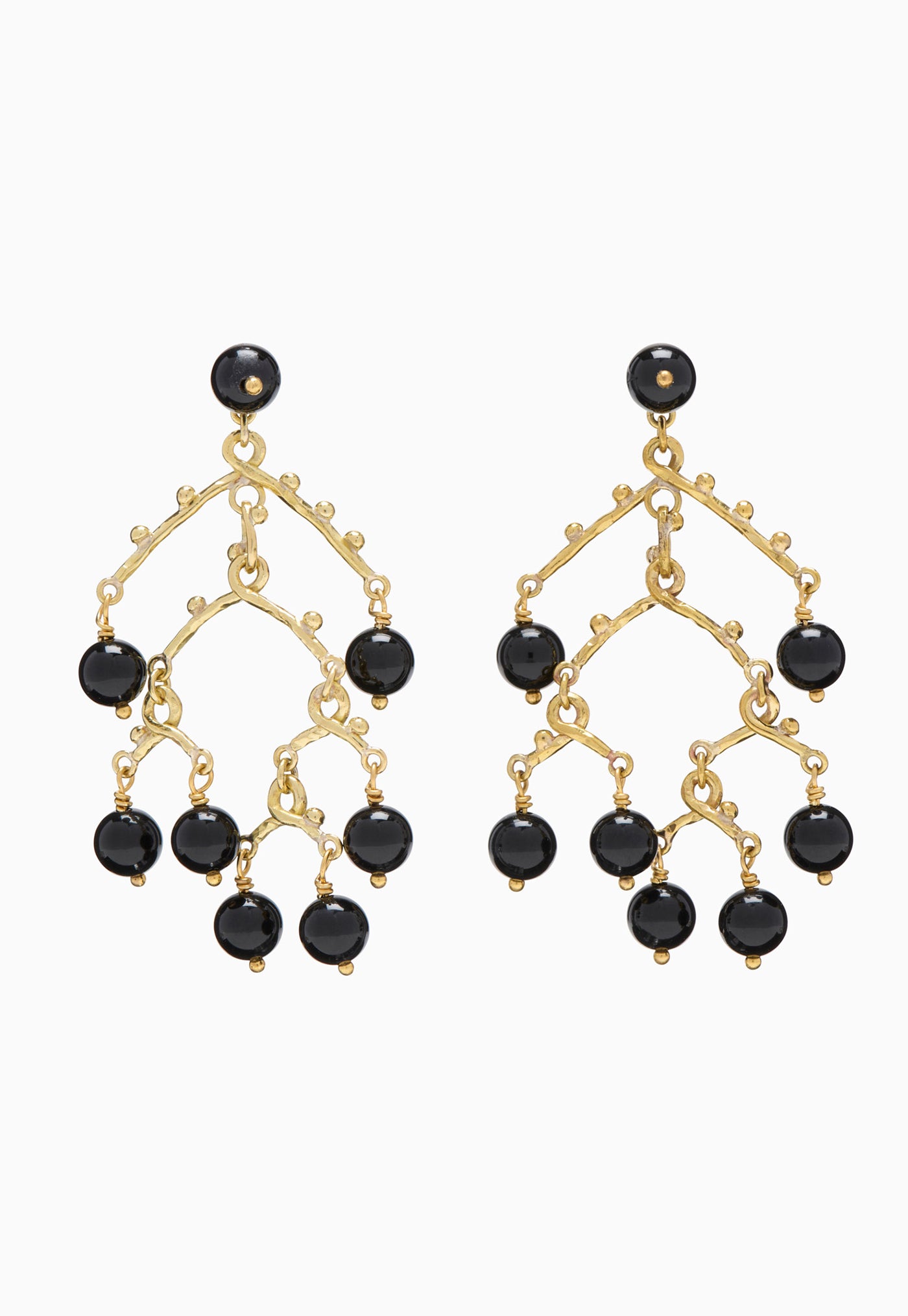 Imani Chandelier Earring - Black Onyx