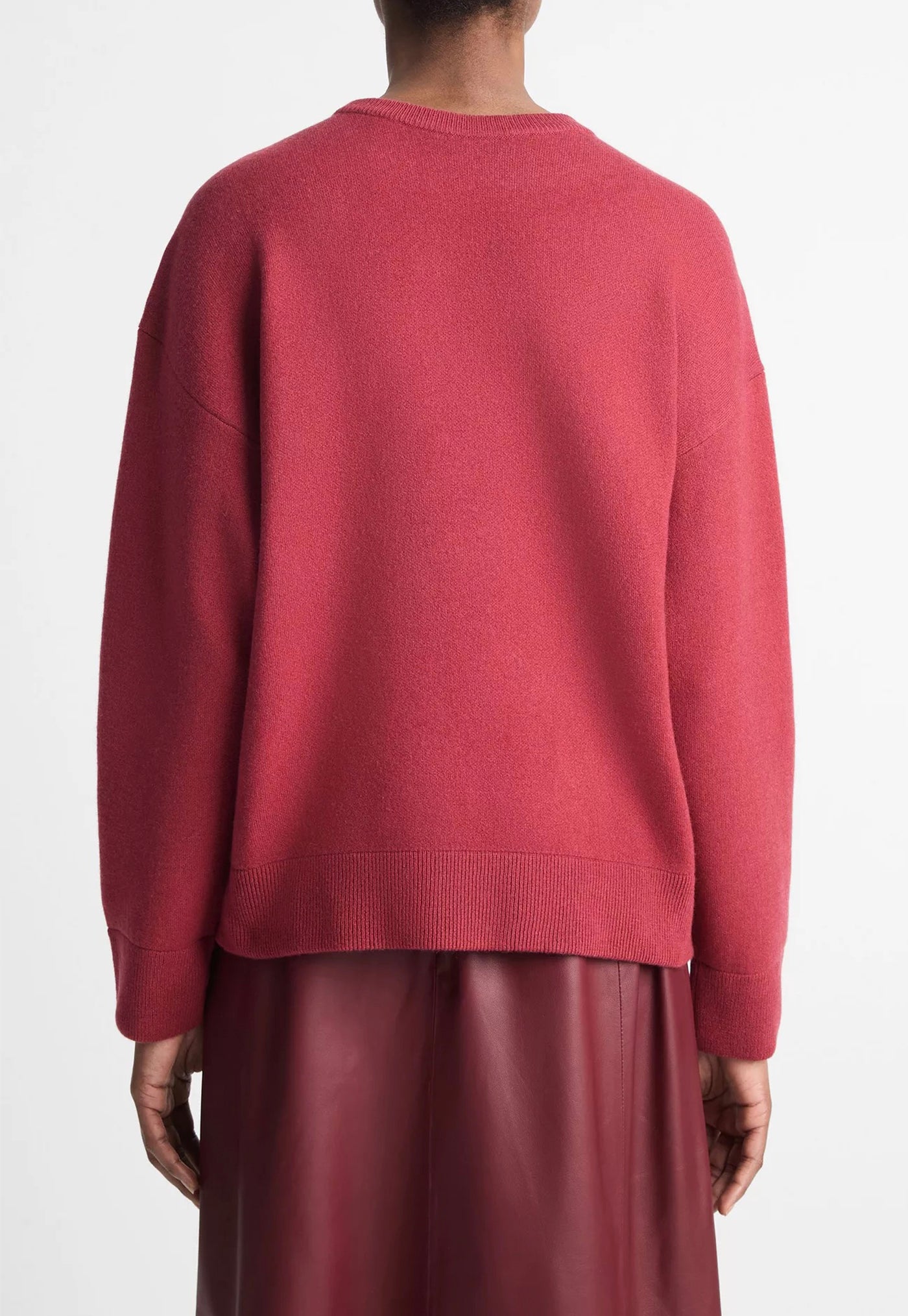 Structured Crew Neck Pull Over - Raspberry sold by Angel Divine