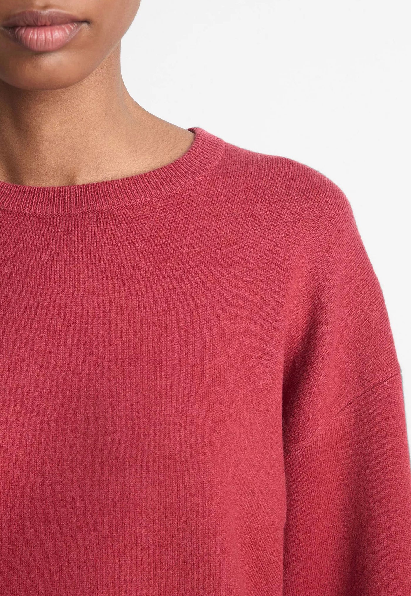 Structured Crew Neck Pull Over - Raspberry sold by Angel Divine