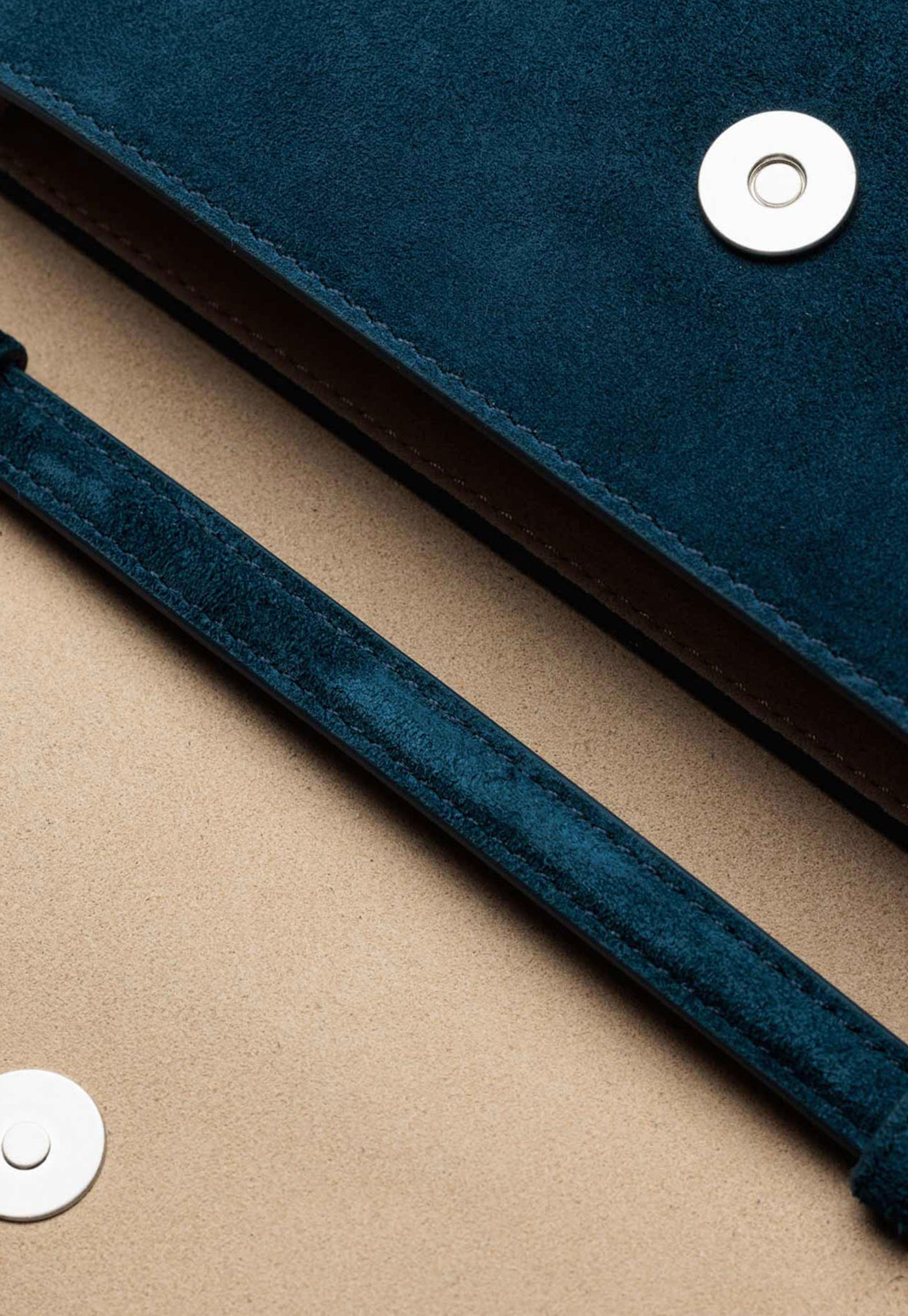 Keriana Clutch - Blue Navy Suede